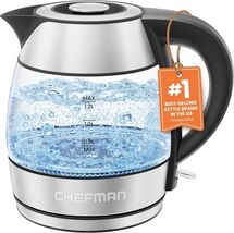 Chefman 1.2L Electric Tea Kettle with Removable Lid (Open Box) - $26.09