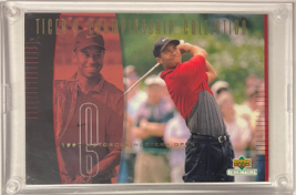 Tiger Woods 2001 Upper Deck Tiger&#39;s Championship Collection 3.5x5 PGA Go... - $44.95