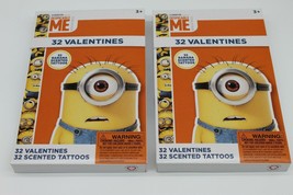 Despicable Me 64 Valentines with 64 Scented Tattoos New in Box by Illumination - £8.40 GBP
