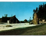 Ruby Beach Olympic National Park Washington WA UNP Chrome Postcard U25 - £2.80 GBP