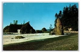 Ruby Beach Olympic National Park Washington WA UNP Chrome Postcard U25 - £2.80 GBP