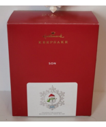 Hallmark 2021 Son Snowman Spins on Axis in Snowflake Keepsake Ornament - £7.44 GBP