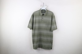 Vintage 90s Streetwear Mens Large Faded Herringbone Knit Golf Polo Shirt... - $44.50