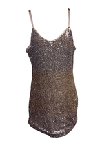 Skies Are Blue Womens Rose Ombre Sequins Sleeveless Strappy Mini Dress XS - $20.52