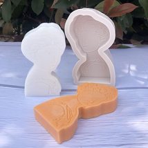 Cake Plaster Epoxy Resin Silicone Aromatherapy Candle Mould 3D Character Portrai - £9.79 GBP