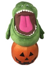 Ghostbusters Slimer On Pumpkin Plush Greeter Halloween 24in 2016 Gemmy - £61.43 GBP