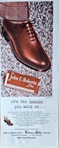 The John Roberts Shoe Insole Relax Dress up Classy 1949 Vintage Print Ad - $10.12 CAD