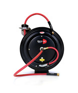 Steelman Enclosed Spring Pneumatic Hose Reel with 35-Foot 3/8 in. Hose 9... - £240.79 GBP