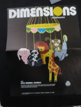 1978 Dimensions ZOO ANIMALS MOBILE Needlepoint  Kit #2086 - £11.95 GBP