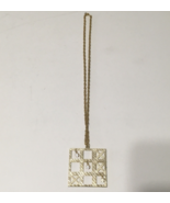 Vintage tic tac toe pendant necklace - $24.70