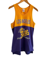 Vtg 80s LA Lakers Purple Yellow Tank Top Garan Tag Made in USA XL Single... - €66,01 EUR