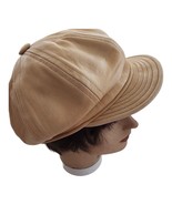 Lampskin Leather Cap MADE IN USA, Genuine Leather - $36.62