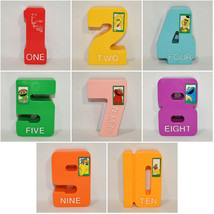 Replacement Vintage TYCO Sesame Street Textured Number Blocks Homeschooling 0421 - £7.09 GBP+