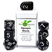 Role 4 Initiative 7-Set Opaque Black with White with Arch&#39;d4 - £7.62 GBP