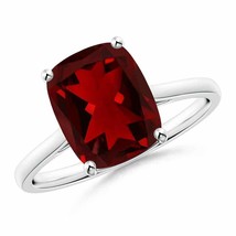 ANGARA Garnet Solitaire Ring in Sterling Silver for Women (10x8mm) - $318.93+