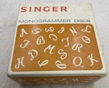 Vintage Singer Monogrammer Discs #171288 Great Britain COMPLETE A-Z - $18.95