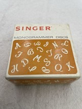 Vintage Singer Monogrammer Discs #171288 Great Britain COMPLETE A-Z - £15.14 GBP