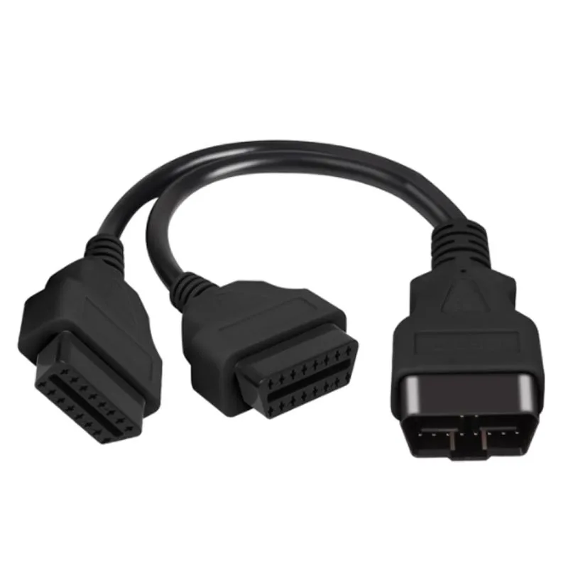 High Quality 30CM OBD Cable 1 In 2 Sliptter Adapter Cable Car 16 Pin OBD2 Male T - £81.88 GBP