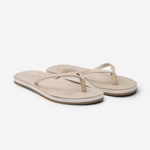 Hari Mari Peter Millar Flip Flop Sandal in Sand Leather $125, Sz 9, New! - £55.21 GBP
