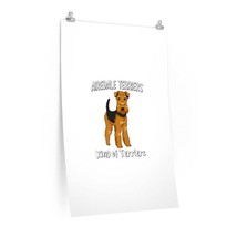 Airedale Terrier Premium Matte vertical posters - £8.60 GBP