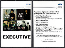 2007 Visa Exclusive OTTO Sheet Laminate Backstage VIP Pass for John Foge... - £7.58 GBP