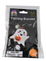 Halloween Ghost Light-Up Flashing Bracelet Led Lights Blinks Colorful Pumpkin 3+ - £7.86 GBP