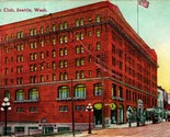 Arctic Club Building Cherry Street Seattle Washington WA 1912 DB Postcar... - $9.85