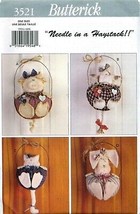 Butterick 3521 318 Wire Wall Decor Animals Just Hanging Around Pattern UNCUT FF - £9.48 GBP