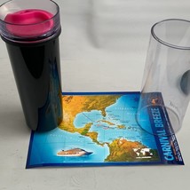 Carnival Cruise Lines Breeze Tumbler Pink Lid Picture New - $14.92