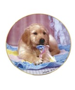 Hamilton Collection Golden Puppy Portraits &quot;Teething Time&quot; Paulette Brown - $370.83 MXN