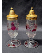 Vintage Westmoreland Della Robbia Salt &amp; Pepper Shakers - Flashed Emboss... - $20.27 CAD