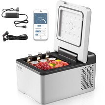 VEVOR 12 Volt Refrigerator 10 Qt, Portable Mini Freezer (-4℉~68℉), APP C... - $109.90