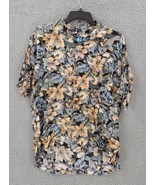 Hibiscus Collection Mens Button Down Short Sleeve Shirt SZ XL Rayon NWT ... - £11.98 GBP