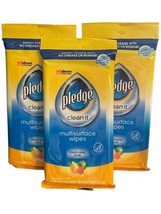 3 Pledge Clean It Multisurface Citrus 25 Pre-Moistened Per Pack - £23.25 GBP