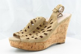 Franco Sarto Women Sz 8.5 M Brown Wedge Jute Shoes Sassy - $19.79