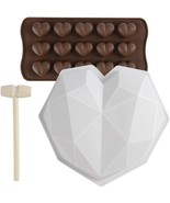 Breakable Heart Mold Set -3 Piece Set Non-Stick Food-Grade Silicone Mate... - $18.55 CAD