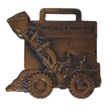 Vtg CAT Caterpillar Tractor Loader Copper Watch Fob Gibbs-Cook Des Moines Iowa - £21.61 GBP
