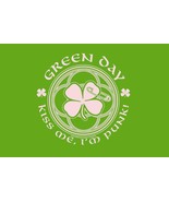 Green Day Poster Flag Kiss Me I&#39;m Punk - $27.41 CAD