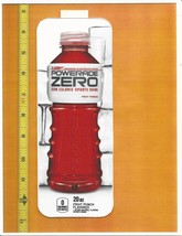 Coke Chameleon Size Powerade ZERO Fruit Punch 20 oz BOTTLE SodaFlavor Strip   - £2.34 GBP