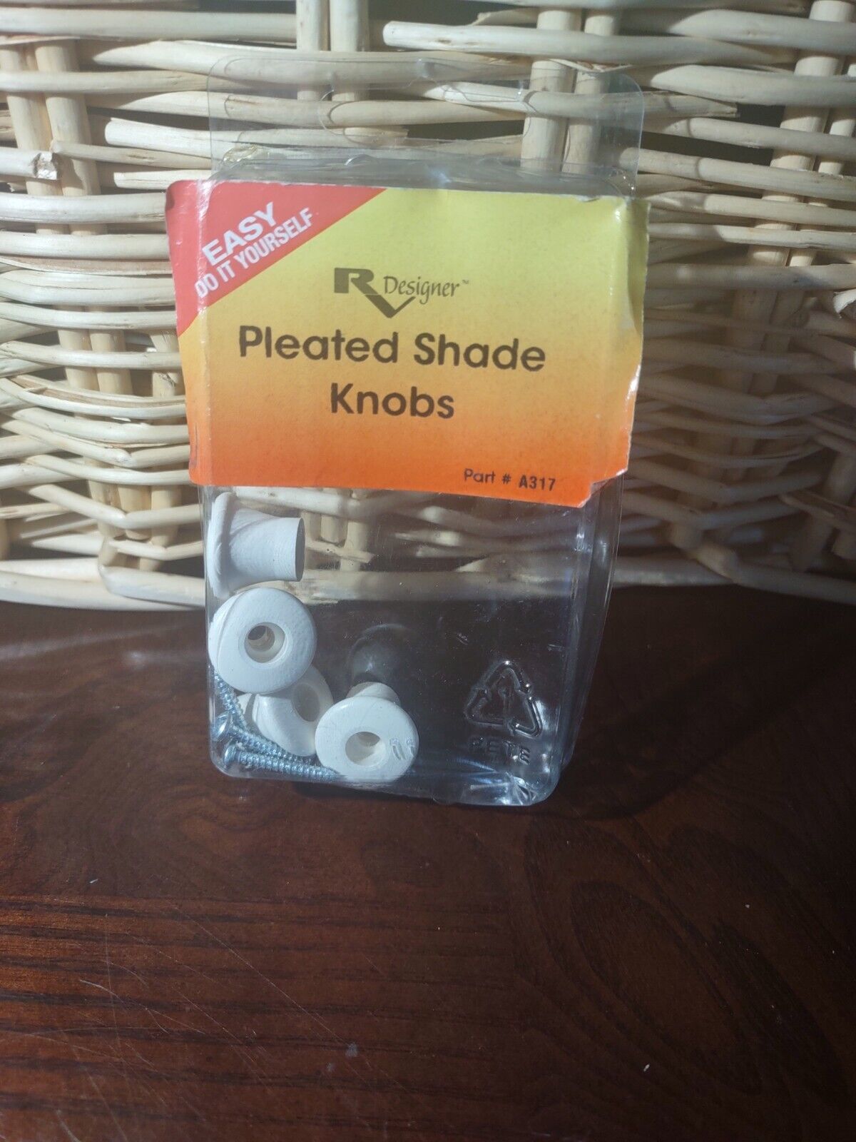 RV Designer A317 Pleated Shade Knob - Oyster, Pack of 4 - $8.79