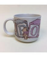 VTG Disney Winnie The Pooh Coffee Tea Cup Mug Alphabet Blocks By Charpen... - £11.03 GBP