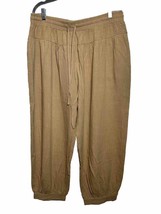 Simple By Suzanne Betro NEW Women’s Size 3X Beige Genie Pants Relaxed - AC - £12.06 GBP