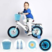 Kid&#39;s Bicycle Basket Streamers Set Children&#39;s Bike Handlebar Wicker Bask... - $45.37