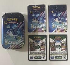 (1) Pokemon (Empty)Tin (1) Art Card (Finizen) (1) Sticker Sheet (2) Code Cards - $10.00