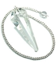 Bulk 5 Pcs Natural Quartz Crystal Gemstone Dowsing Pendulums - £31.80 GBP