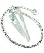Bulk 5 Pcs Natural Quartz Crystal Gemstone Dowsing Pendulums - £31.54 GBP