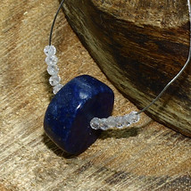 Lapis Lazuli Smooth Coin Crystal Beads Natural Briolette Loose Gemstone ... - $2.99