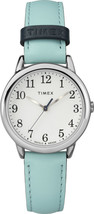Timex Easy Reader Women&#39;s Watch with Blue Leather Strap, 30mm Size - $119.49
