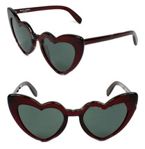 Saint Laurent Authentic Loulou 181 SL181 Red Burgundy Heart Sunglasses 004 - £292.80 GBP