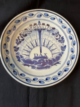 Porceleyne Fles 1920 Versailles Jan 1920 7&quot; Royal Delft WW-1 Blue  wallp... - $55.00